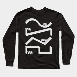 Waveforms #2 - Music Production / DJ Design Gift Long Sleeve T-Shirt